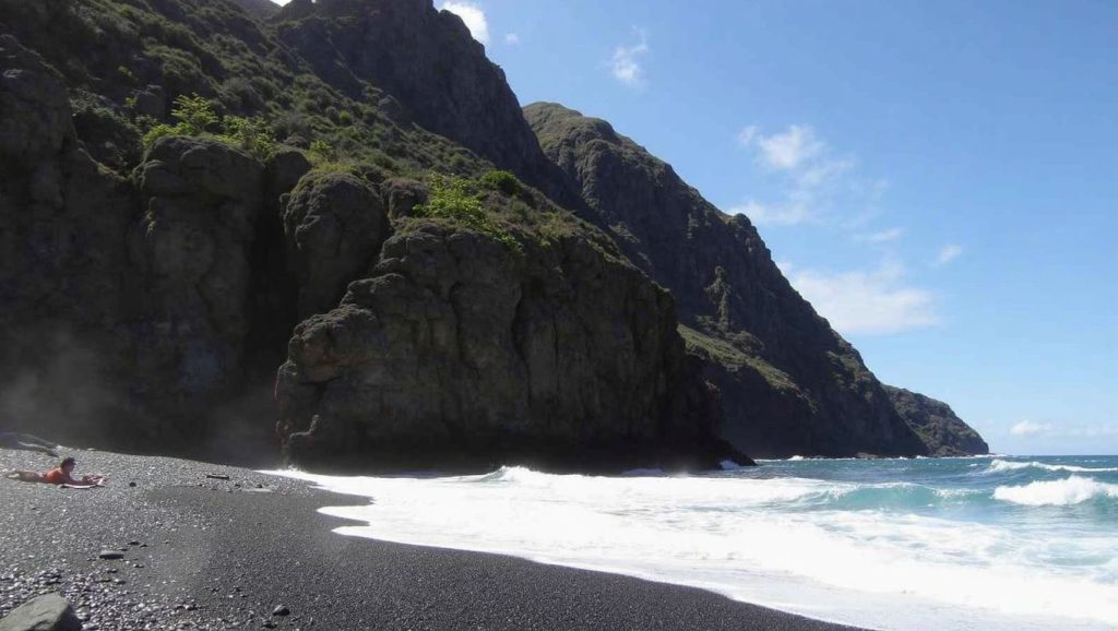 Arena volcánica de Playa de Tamadite, Tegueste (Tenerife)