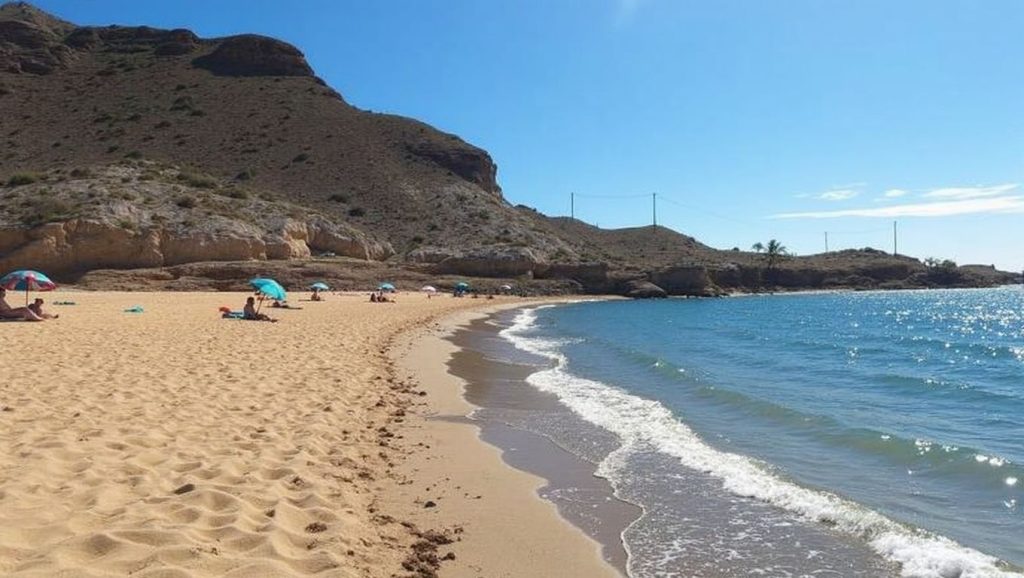 Arena volcánica de Playa de Tauro, Mogán (Gran Canaria)