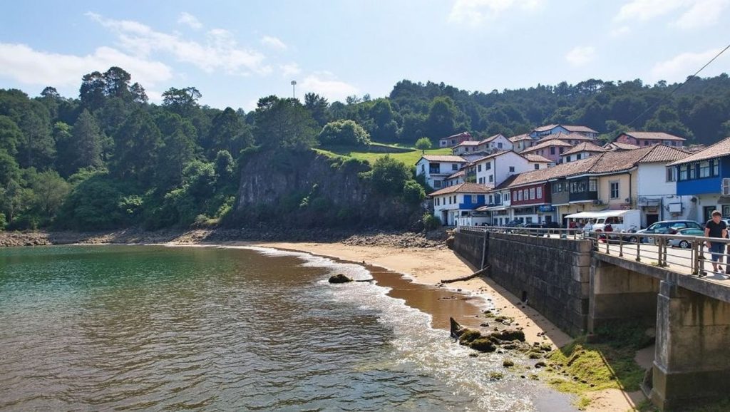 Panorámica de Playa de Tazones, Asturias