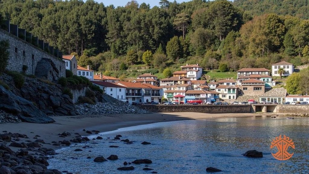 Entorno natural de Playa de Tazones en Asturias