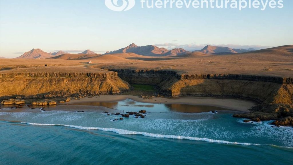 Aguas de Playa de Tebeto en La Oliva (Fuerteventura)