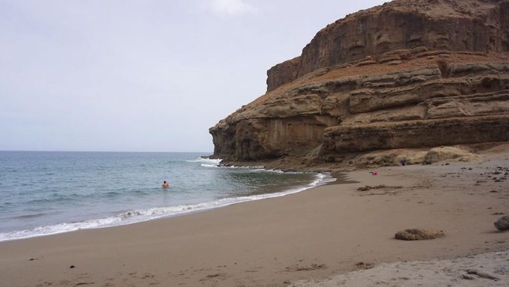 Entorno natural de Playa de Tiritaña en Gran Canaria