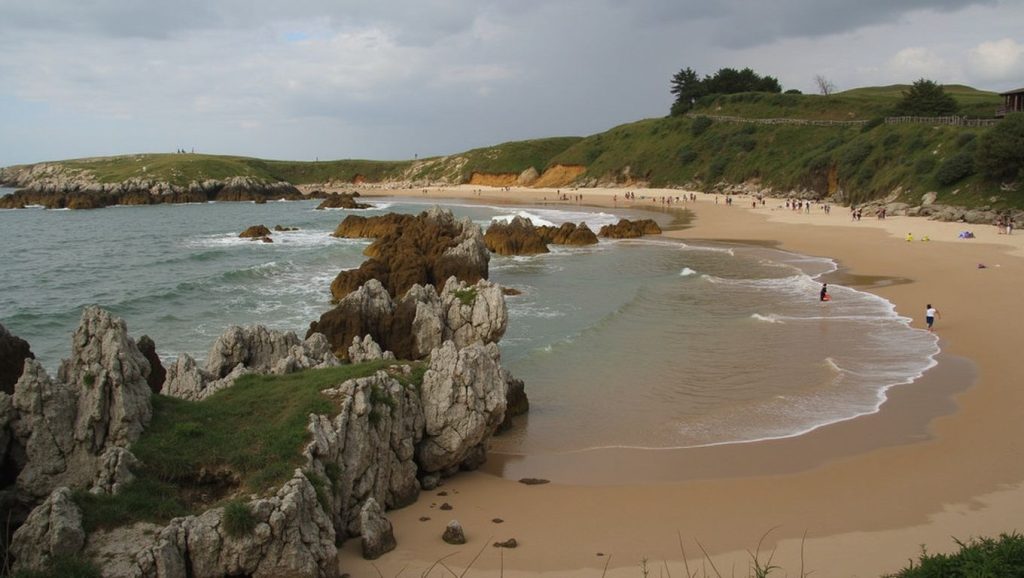 Olas y surf en Playa de Toró, Llanes (Asturias)