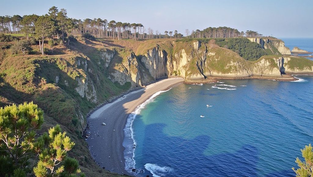 Entorno natural de Playa de Torbas en Asturias
