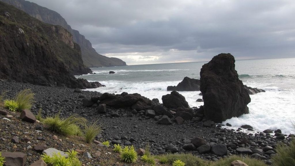 Arena de Playa de Trigo, Vallehermoso (La Gomera)