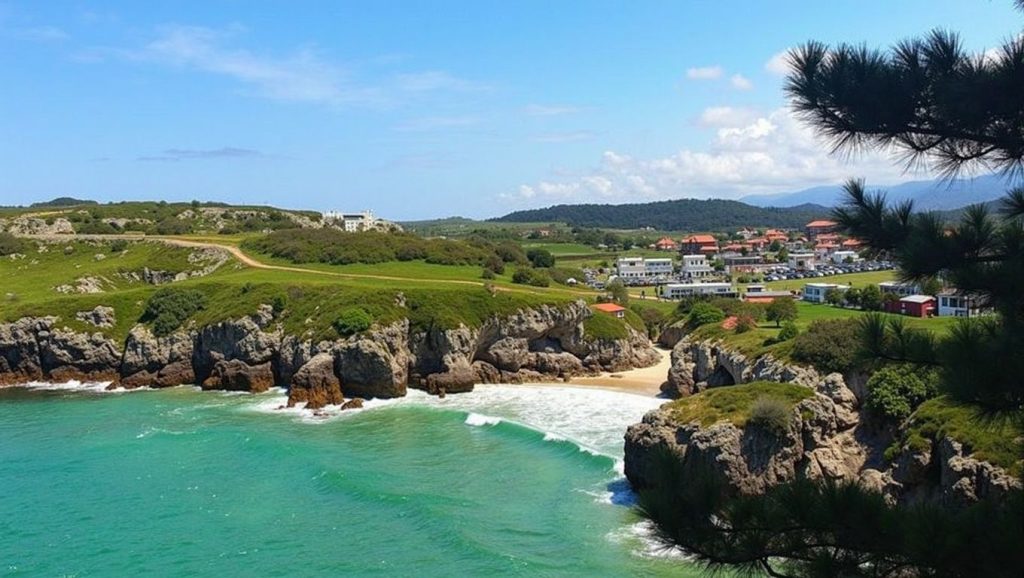 Entorno natural de Playa de Troenzo en Asturias