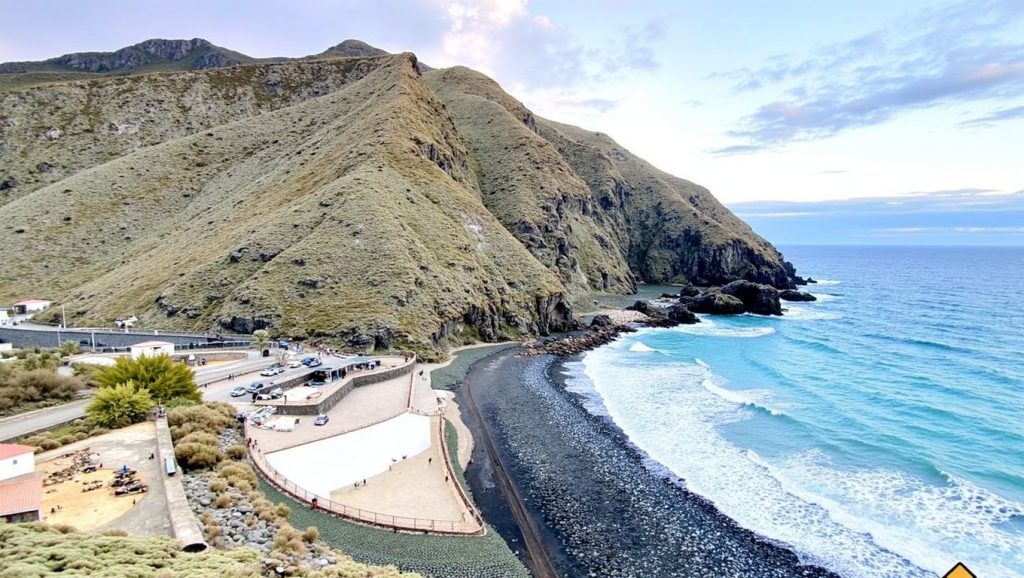 Playa de Vallehermoso en Vallehermoso (La Gomera)