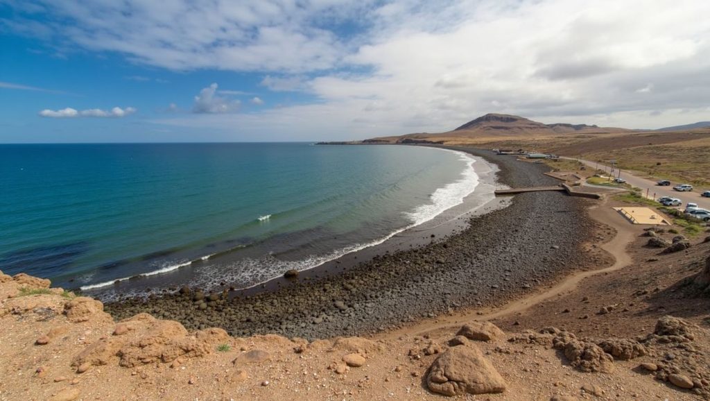 Arena volcánica de Playa de Vargas, Ingenio (Gran Canaria)
