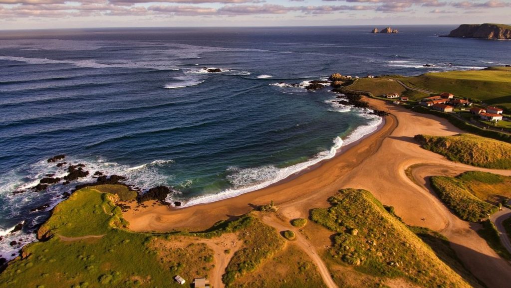 Panorámica de Playa de Verdicio, Asturias
