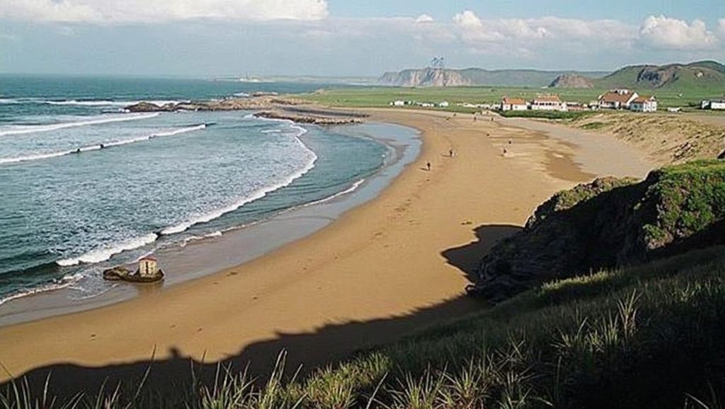 Entorno natural de Playa de Verdicio en Asturias