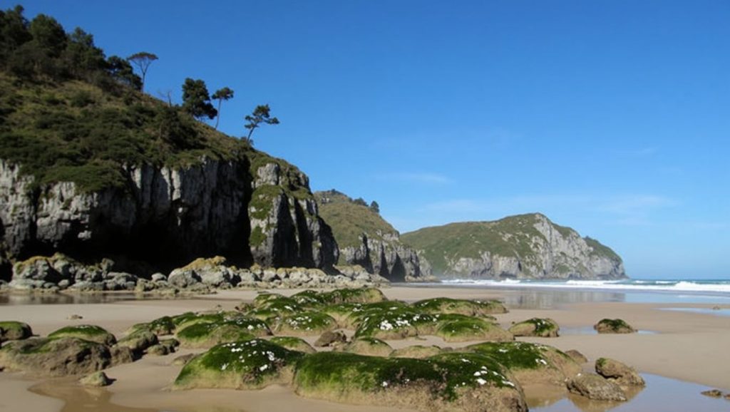 Panorámica de Playa de Vidiago, Asturias
