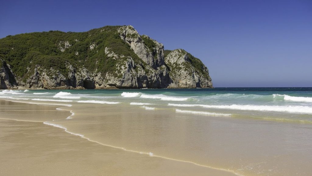 Entorno natural de Playa de Vidiago en Asturias