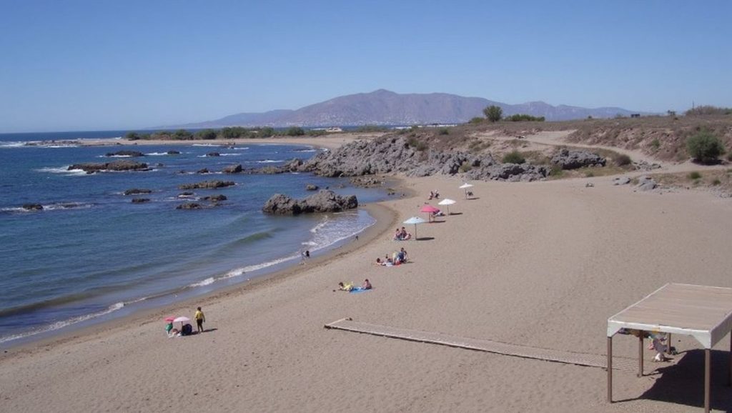 Vista de Playa de Villaricos desde la orilla, Cuevas de Almanzora
