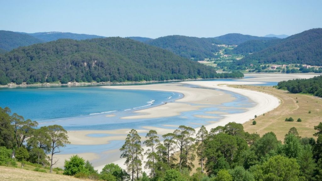 Panorámica de Playa de Viquiella, Zamora
