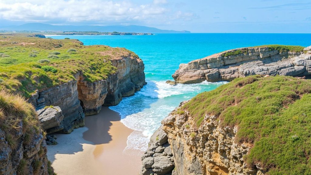 Ría y costa de Playa de Viquiella en Galende, Zamora