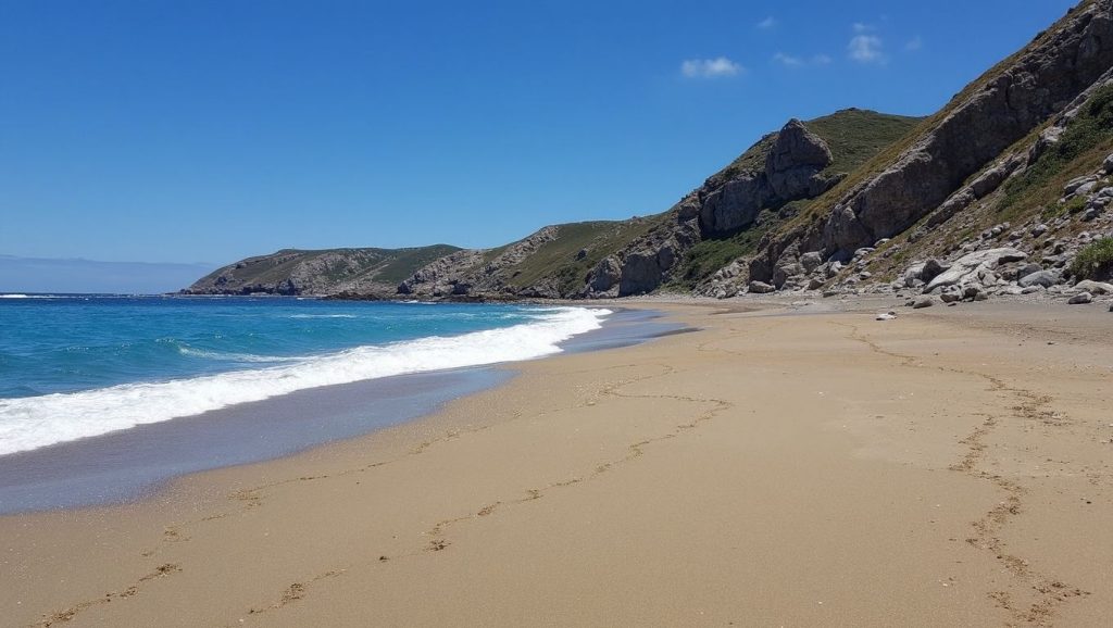 Panorámica de Playa de Vivigo, Asturias