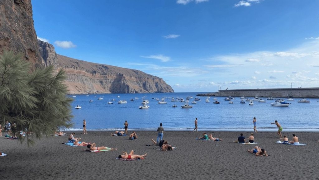 Arena de Playa de Vueltas, Valle Gran Rey (La Gomera)