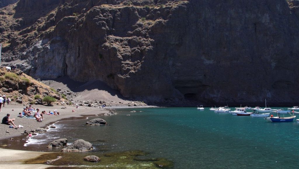 Entorno natural de Playa de Vueltas en La Gomera