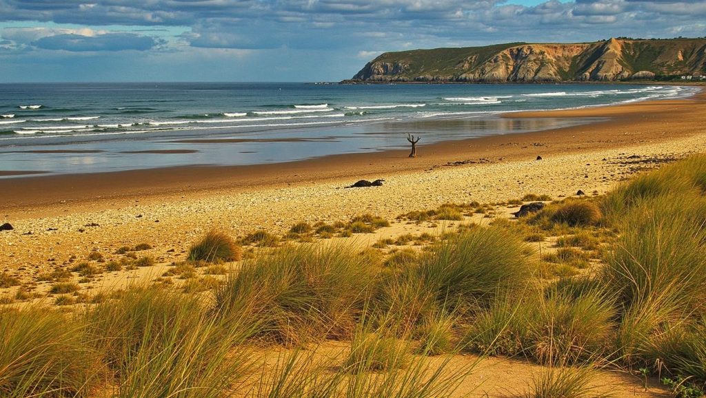 Panorámica de Playa de Xagó, Asturias
