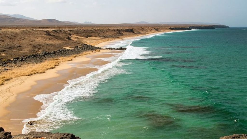 Aguas de Playa del Aljibe en La Oliva (Fuerteventura)