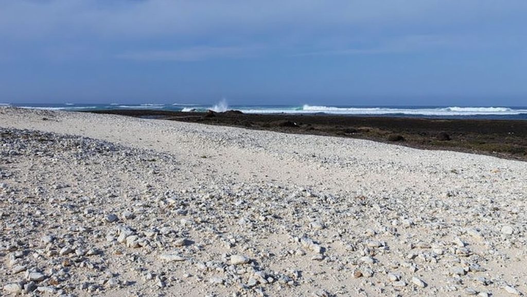 Aguas de Playa del Bajo de la Burra en La Oliva (Fuerteventura)