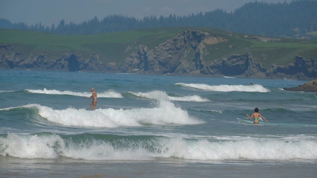 Panorámica de Playa del Barrigón, Asturias