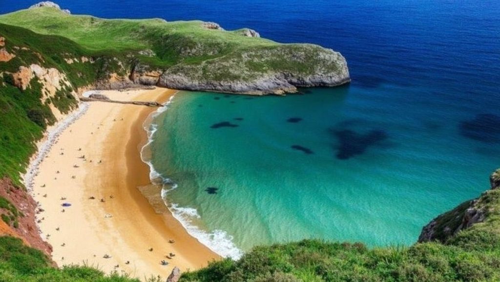 Entorno natural de Playa del Burro en Asturias