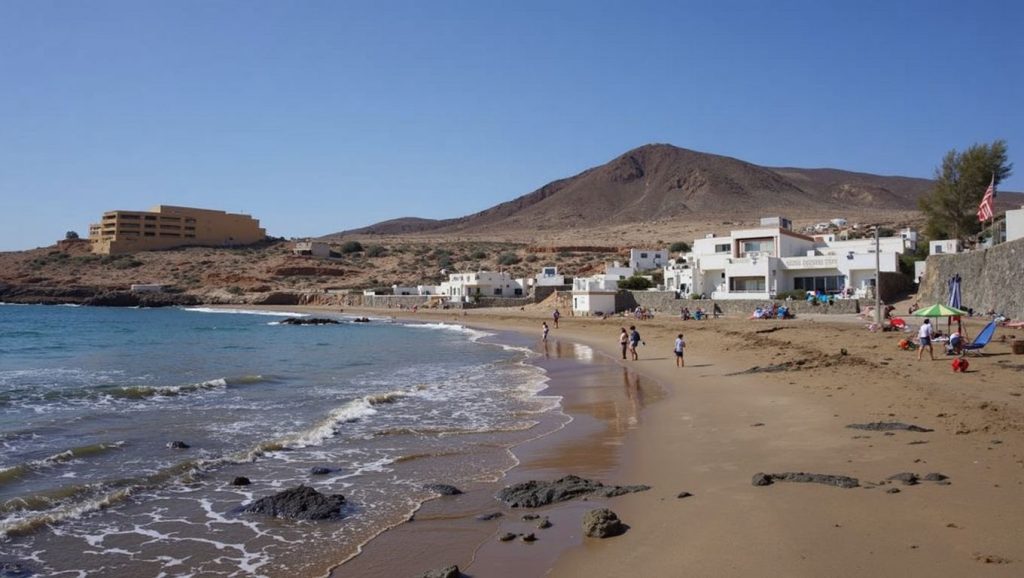 Arena volcánica de Playa del Cabrón, Ingenio (Gran Canaria)