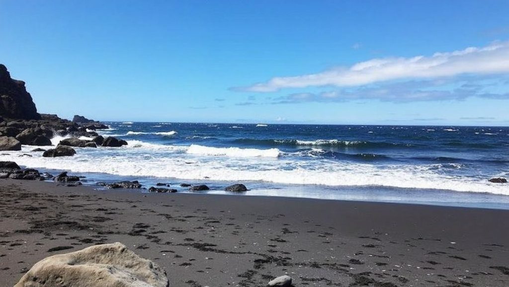 Arena volcánica de Playa del Callejoncito, Garafía (La Palma)