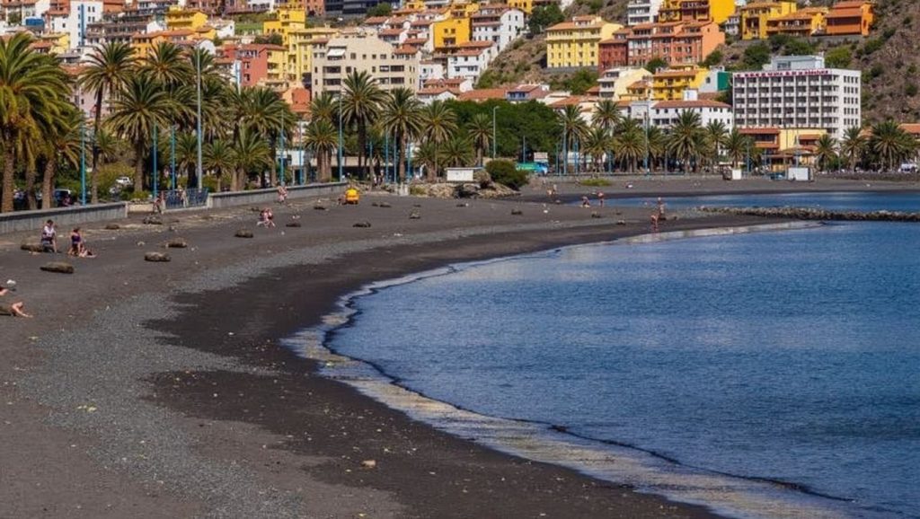 Arena volcánica de Playa del Cangrejo, San Sebastián de la Gomera (La Gomera)