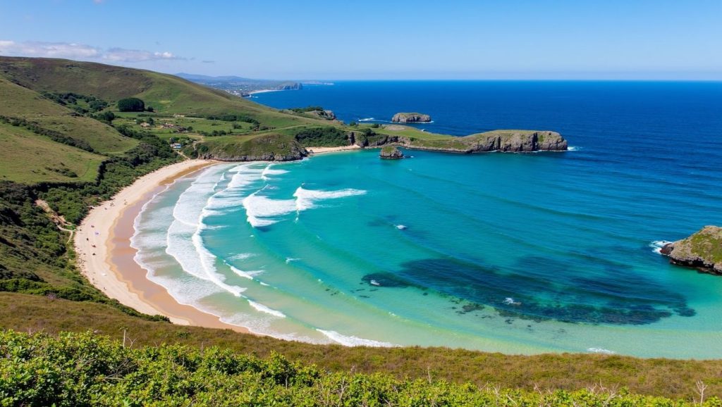 Aguas de Playa del Castro en Asturias (Asturias)