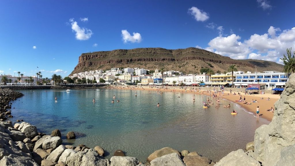 Entorno natural de Playa del Cerrillo en Gran Canaria