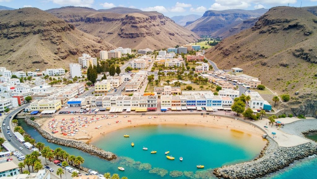 Arena volcánica de Playa del Chicha, Mogán (Gran Canaria)