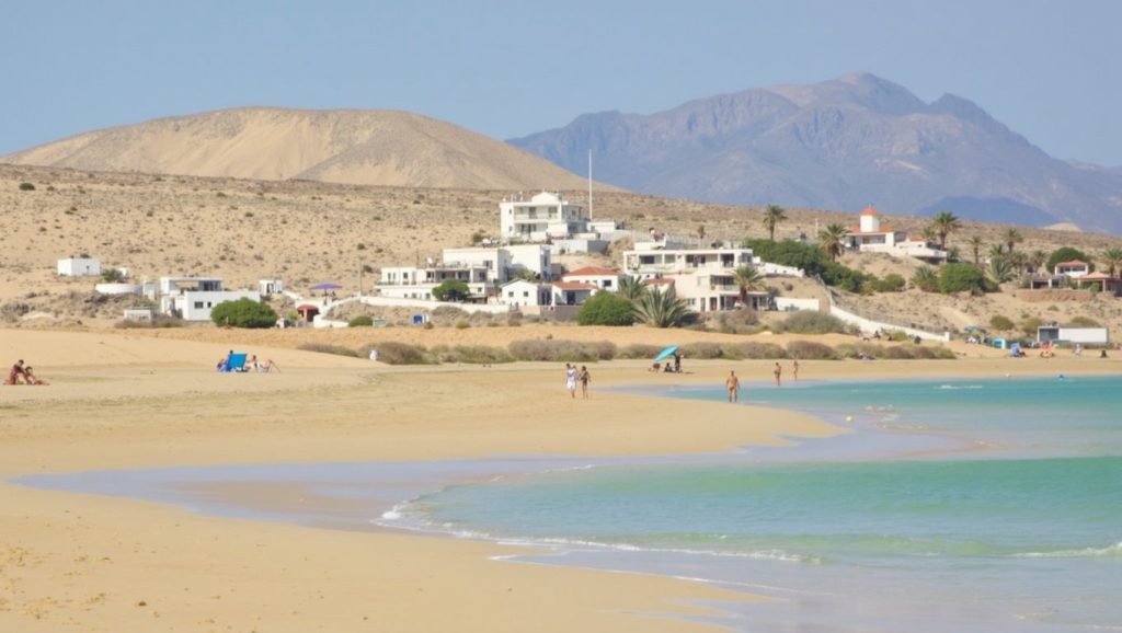 Playa del Chinchorro en Puerto del Rosario (Fuerteventura)