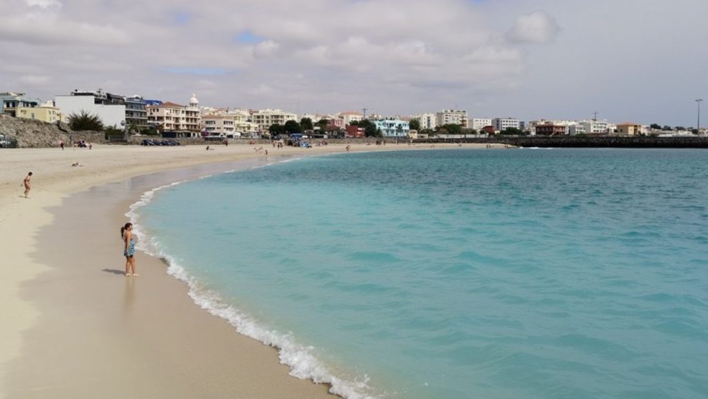 Aguas de Playa del Chinchorro en Puerto del Rosario (Fuerteventura)