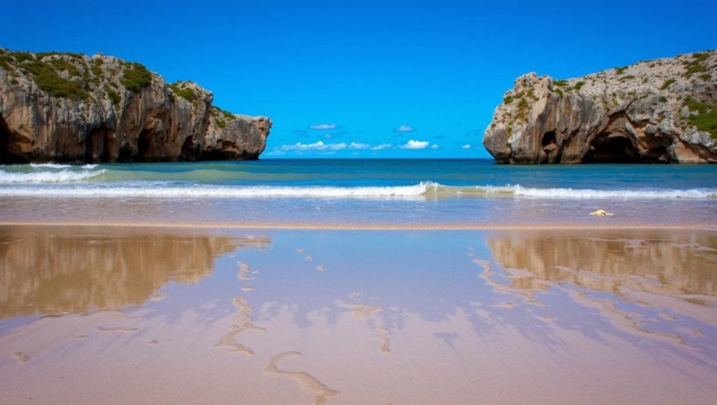 Panorámica de Playa del Coedo, Asturias