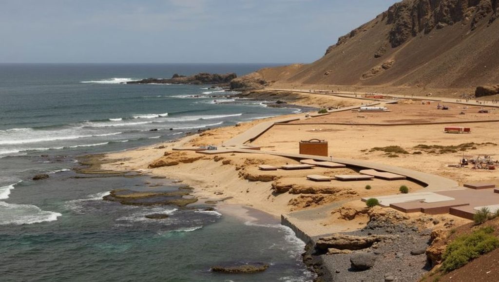 Panorámica de Playa del Confital, Gran Canaria