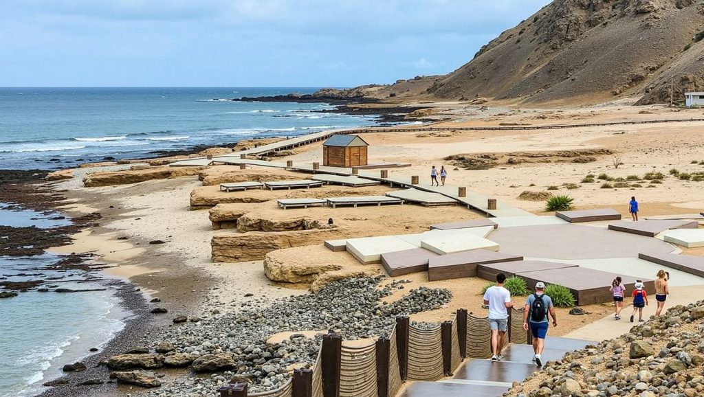 Arena volcánica de Playa del Confital, Las Palmas de Gran Canaria (Gran Canaria)