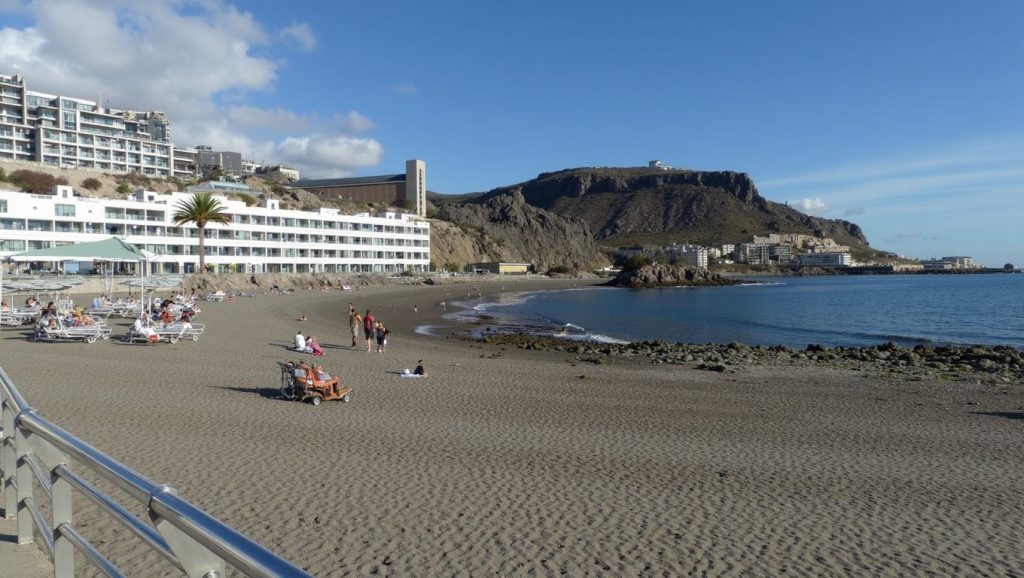 Arena volcánica de Playa del Cura, Mogán (Gran Canaria)