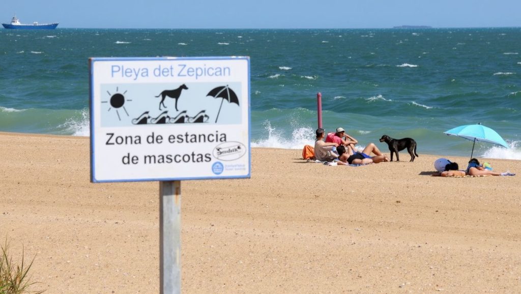 Textura de arena en Espigón (Juan Carlos I), Huelva, Huelva