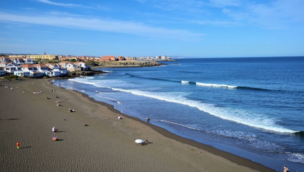Arena volcánica de Playa del Hombre, Telde (Gran Canaria)