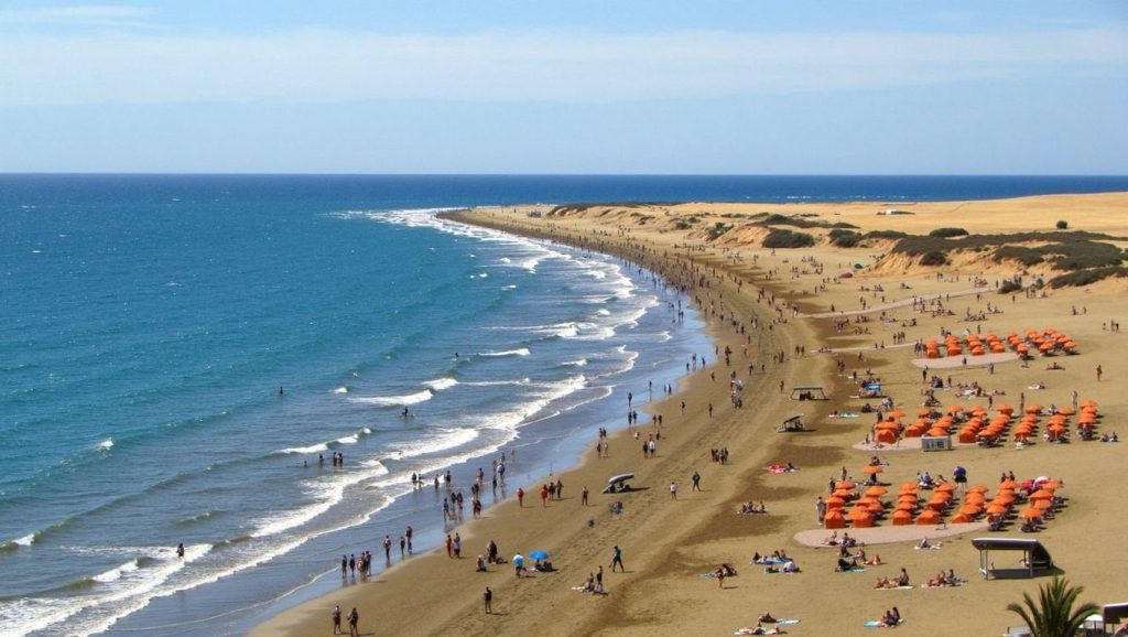 Panorámica de Playa del Inglés, La Gomera