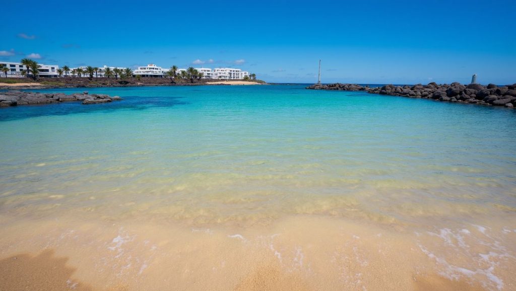 Aguas de Playa del Jablillo en Arrecife (Lanzarote)