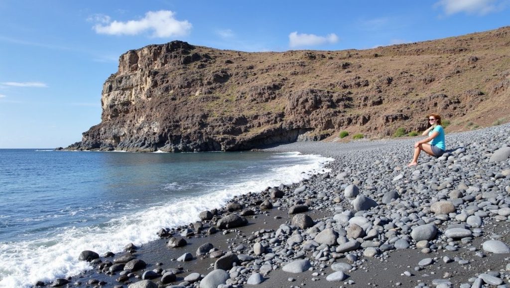 Entorno natural de Playa del Medio en La Gomera
