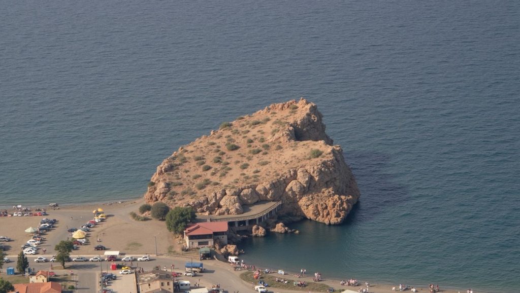Línea de costa en Playa del Molino, Salobreña