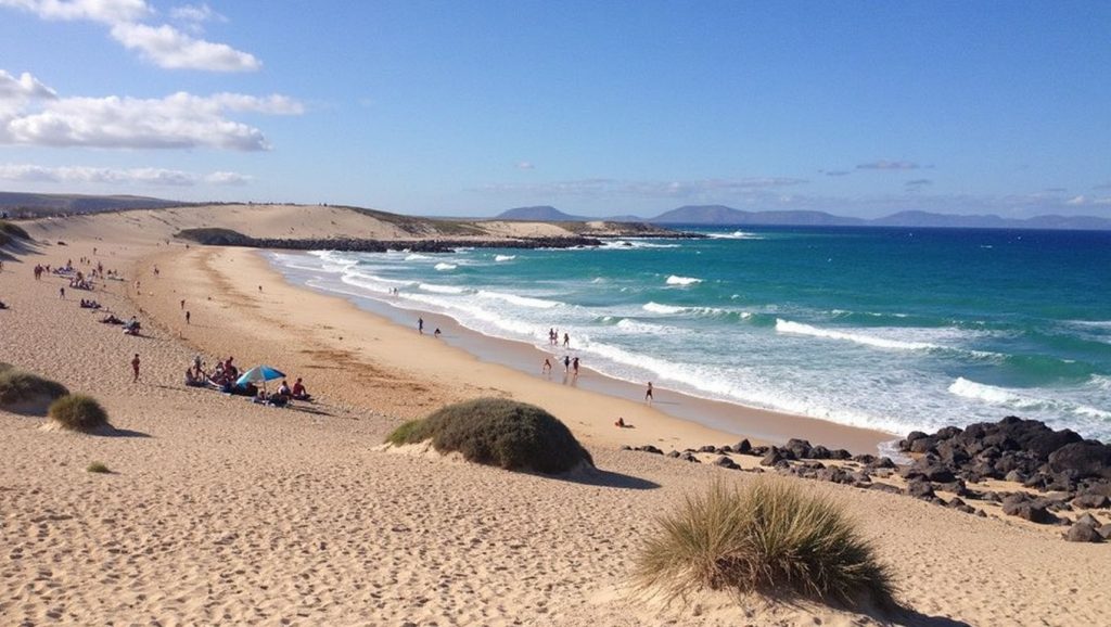 Arena volcánica de Playa del Moro, La Oliva (Fuerteventura)