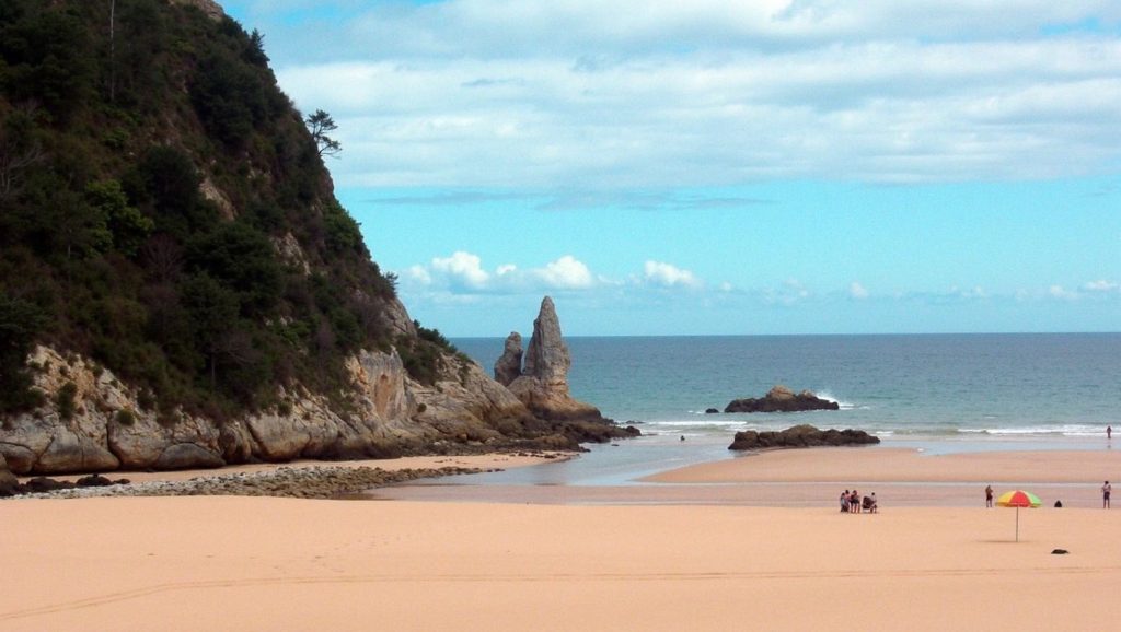 Panorámica de Playa del Oso, Asturias