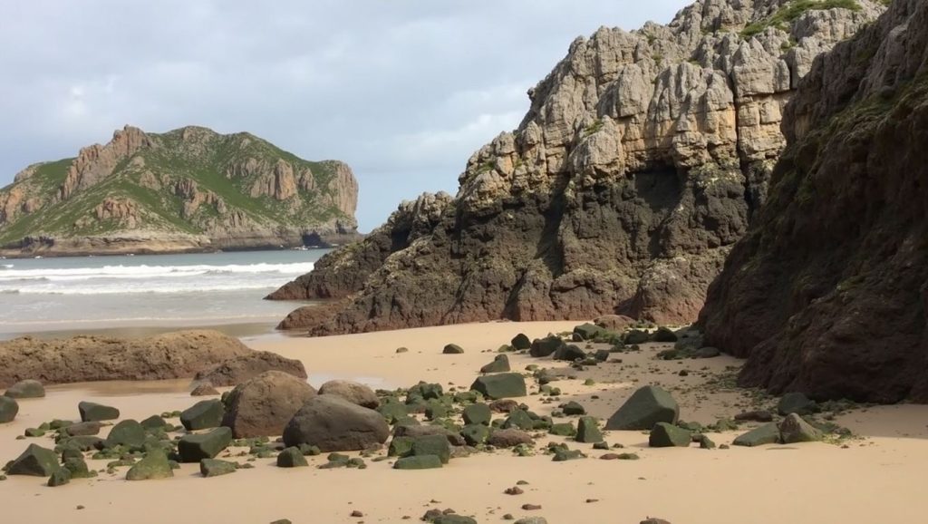 Acantilados y costa de Playa del Oso, Asturias (Asturias)