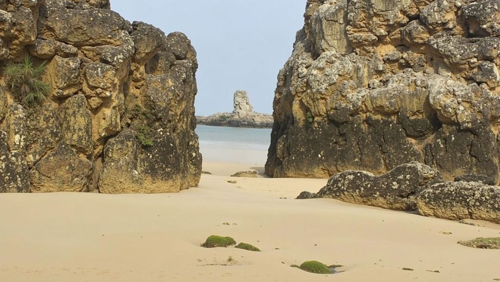 Entorno natural de Playa del Oso en Asturias
