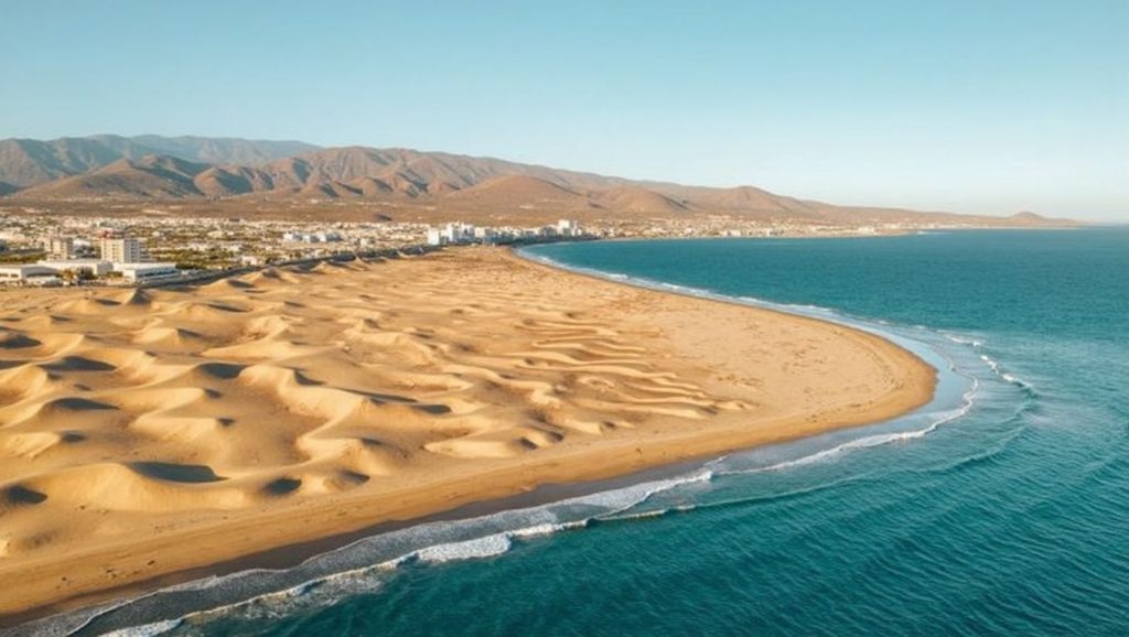 Arena volcánica de Playa del Pajar, San Bartolomé de Tirajana (Maspalomas) (Gran Canaria)